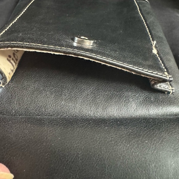 Rustic Couture Black Faux leather purse with chain strap. - Picture 13 of 16